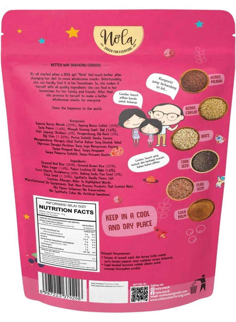 Nola - Gluten Free Mini Cookies with Caramelized Strawberry 75G - Image 4